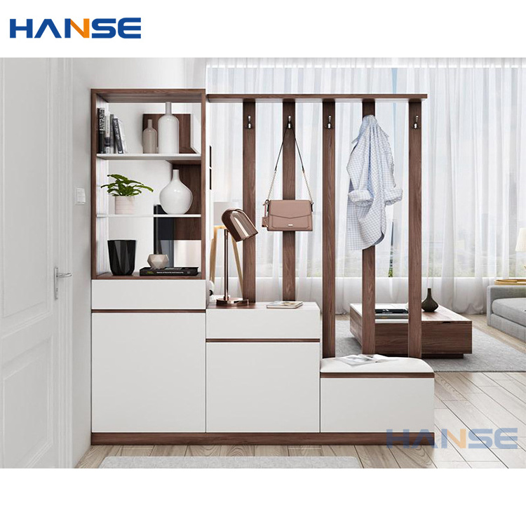 Custom solid wooden screen partition cabinets modern home villa office entrance living room divider showcase cabinet designs