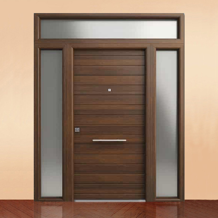 Custom exterior main entrance wooden door design simple teak wood front entry door design for home villa house