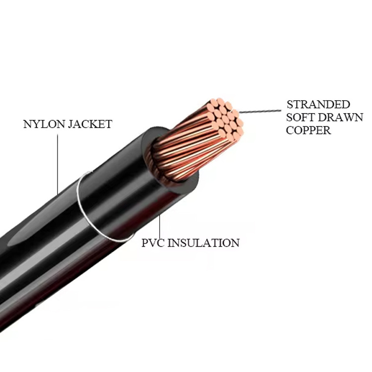 YUNI 6AWG 8AWG 10AWG 12AWG 14AWG Copper Core PVC Insulated Electrical Cable Thhn/thwn/thw/tw Cable Wire