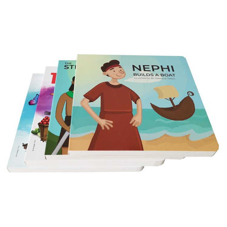 picture comic book Custom Coloring Professional Kids Child Cardboard Books printing service drawing manga Children Board Book