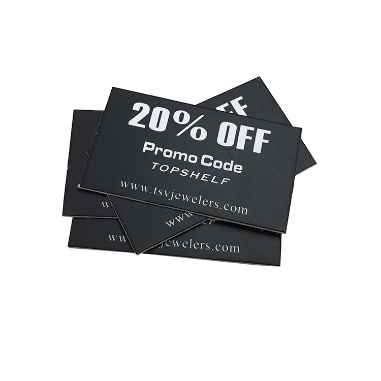 Customized design cardboard discount gift voucher small gift card