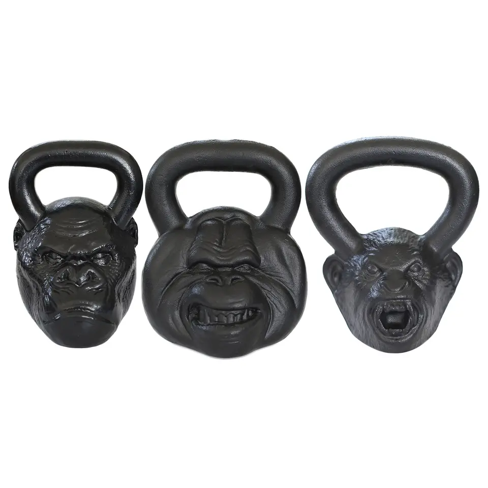 Gym Home Use Fitness Equipment  Cast Iron 54LB Monkey Head Kettlebells