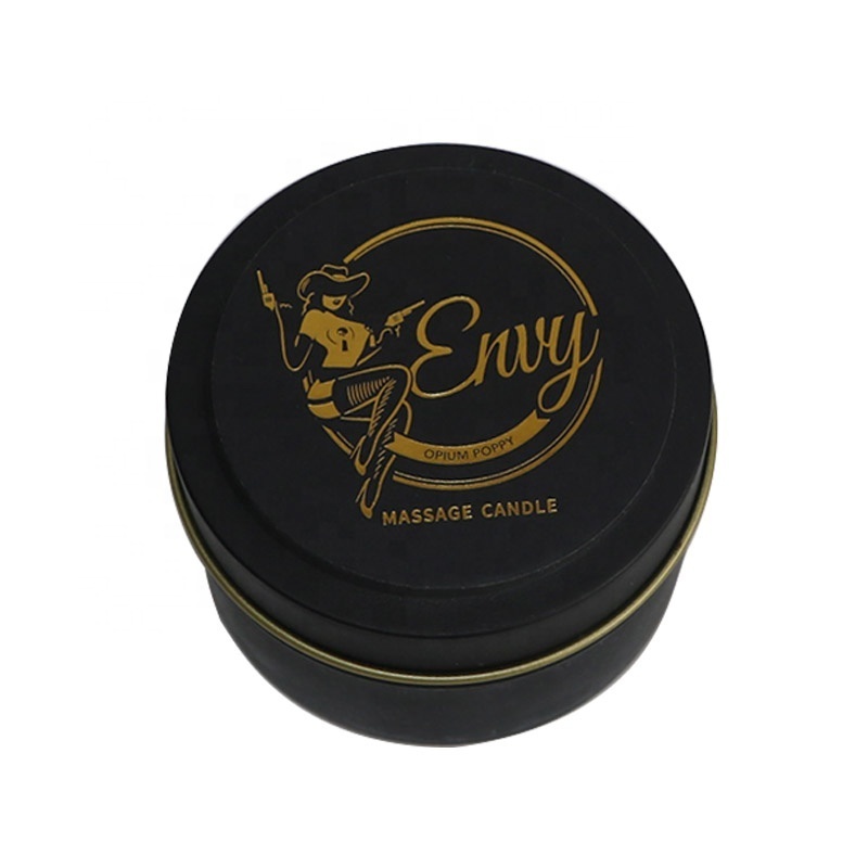 No Toxic Essential Oil Natural Soy Wax SPA Massage Candles in Metal tins from China