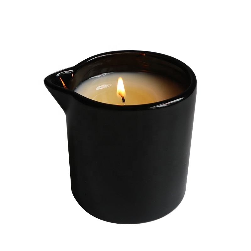 38-42 degree Low temperature  Low MOQ  Massage Candle With Spout for Couple