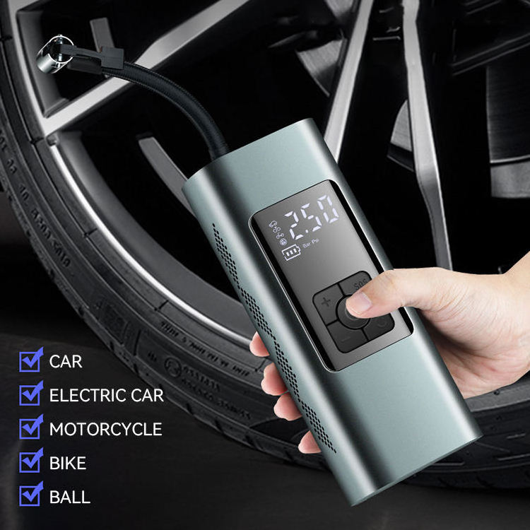 Portable Wireless Digital Air Compressor Pump 150PSI 6000mAh Electric USB Charge Tyre Inflator Air Compressor for Car Tire