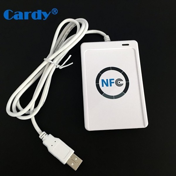 Portable USB Connect 13.56MHz ISO14443A NFC Reader ACR122U RFID Card Tag Writer