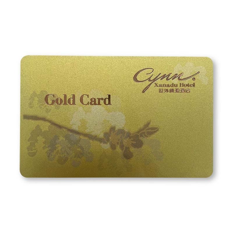 Cardy Customized Gold VIP Card HF RFID Loyalty Card 13.56MHz Original NTAG 213/215/216  NFC Membership Card