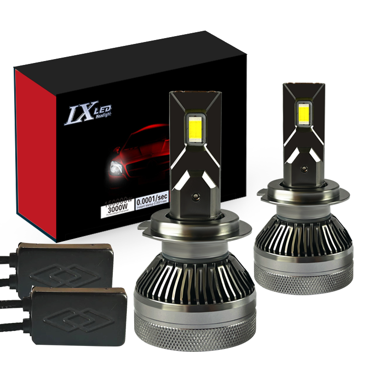 Low Beam High Beam  H4 Car Headlights h7 led  wireless 60watts 4200lm led headlight bulb