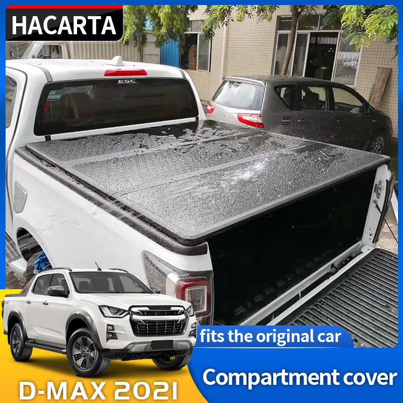 For the 2021 DMAX three-fold aluminum alloy cargo box cover canopy is installed