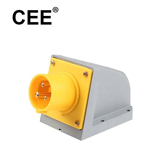 CEE panel mount socket 32A 3 pin 110v industrial socket outlet