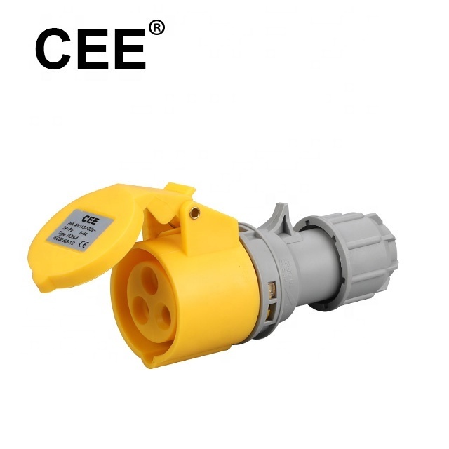 CEE panel mount socket 32A 3 pin 110v industrial socket outlet