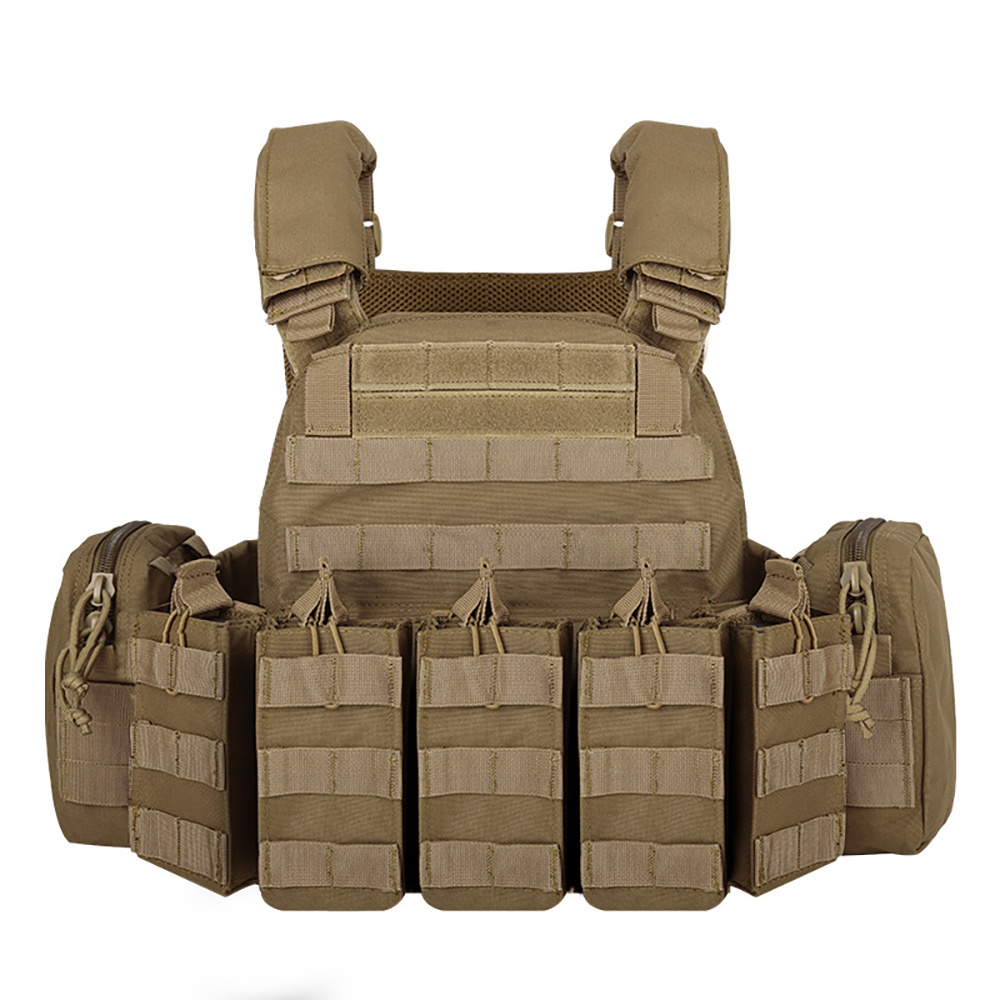 Heavy Duty Combat Vest Molle System Olive Green Chaleco Lightweight Nylon Plate Carrier Tactical Vest