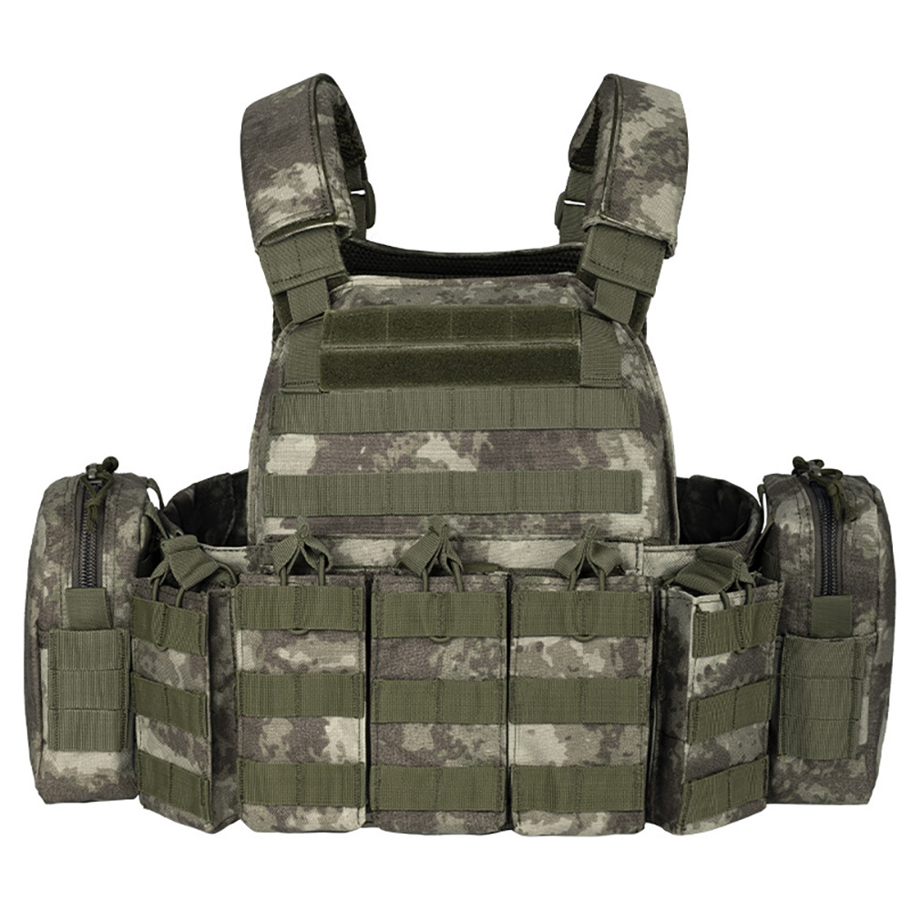 Heavy Duty Combat Vest Molle System Olive Green Chaleco Lightweight Nylon Plate Carrier Tactical Vest