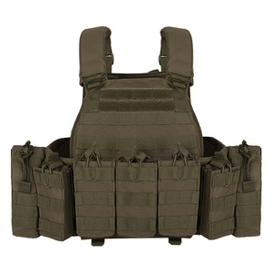 Heavy Duty Combat Vest Molle System Olive Green Chaleco Lightweight Nylon Plate Carrier Tactical Vest