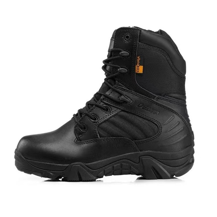 Wholesale Rubber Leather Waterproof Shoes Hiking Climbing Desert Tactical Delta Combat Boots