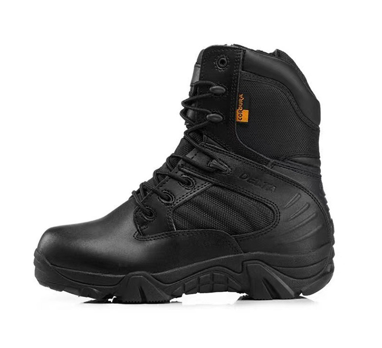 Wholesale Rubber Leather Waterproof Shoes Hiking Climbing Desert Tactical Delta Combat Boots