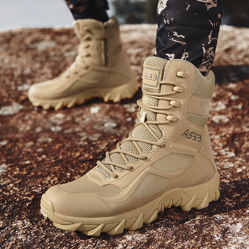 China Cema Ultra Light Shoes Hiking Climbing Breathable Desert Tactical Combat Boots