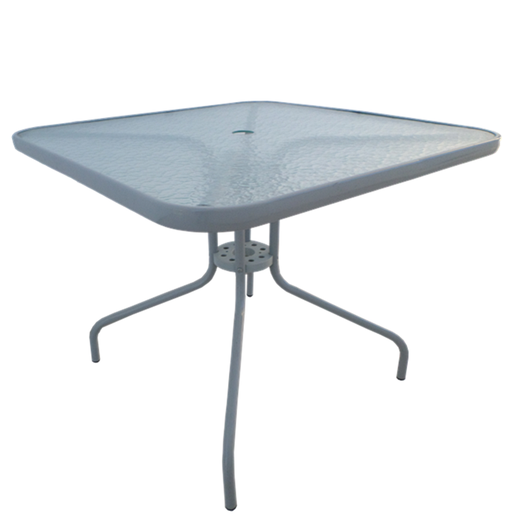 multifunction temper glass new design patio furniture covers modern european outdoor table with umbrella hole