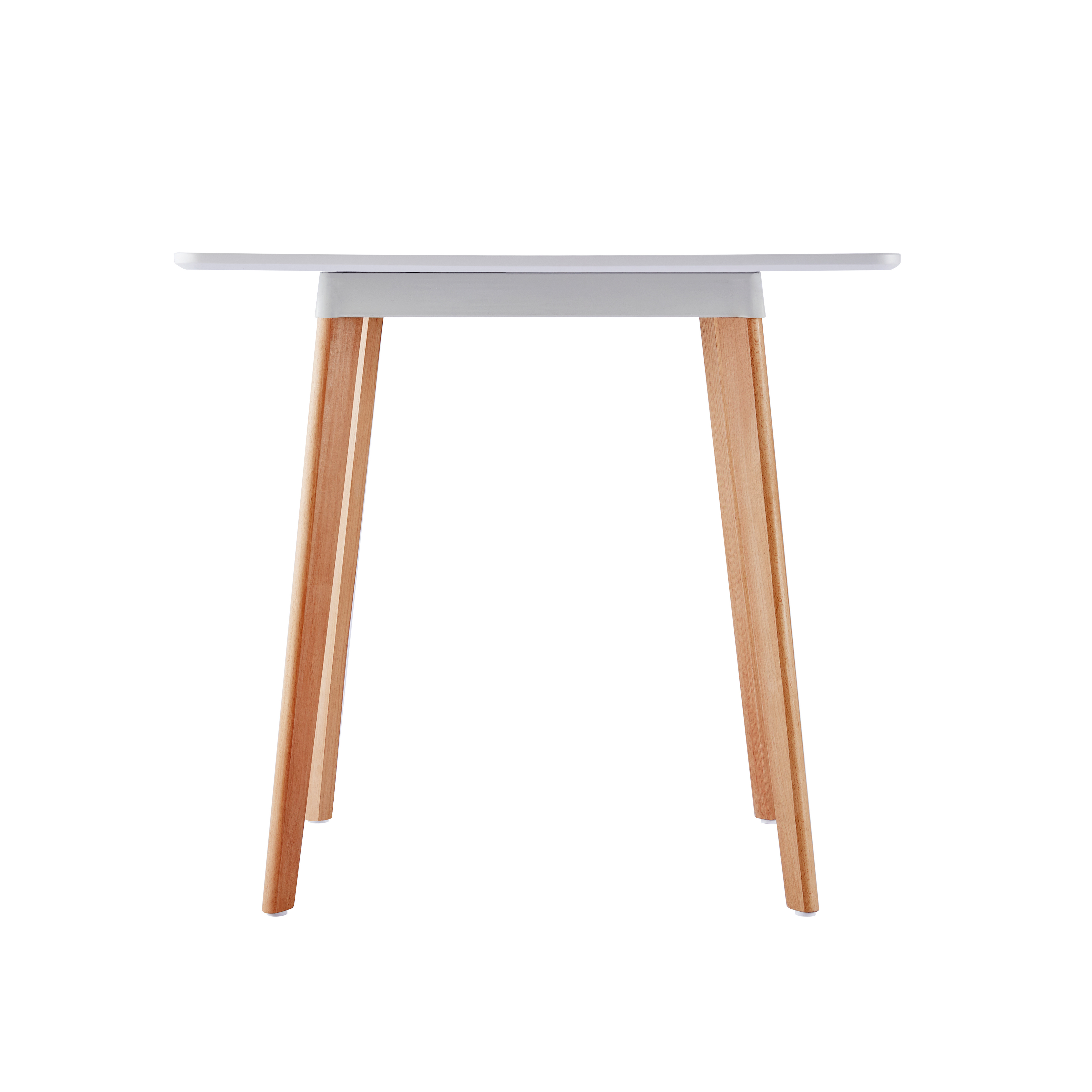 Wholesale Modern Furniture Dining Room Table Restaurant Cafe Hotel Kitchen MDF Dining Table With 4 Wooden Beech Legs