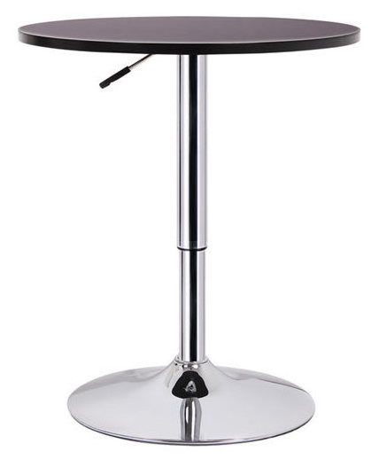 Wholesale Night Club Furniture Round Bar Table Mdf Top Height Adjustable Metal Base Cocktail Table  Pub Tables