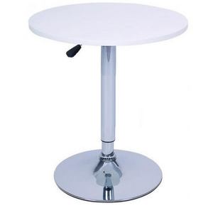 Wholesale Night Club Furniture Round Bar Table Mdf Top Height Adjustable Metal Base Cocktail Table  Pub Tables