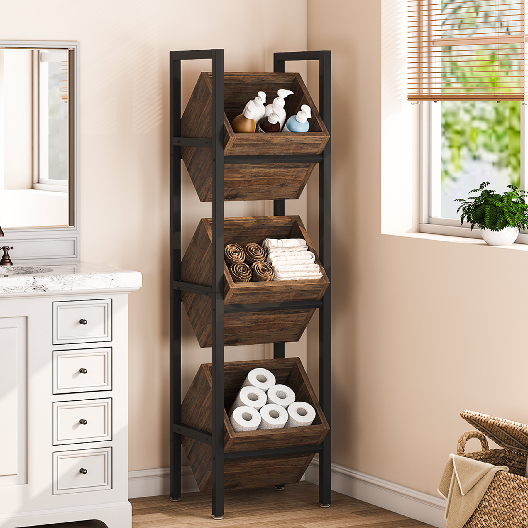 3 Tier Wine Storage Holders Racks, Wood Standing Wine Rack For Sale Wine Holder