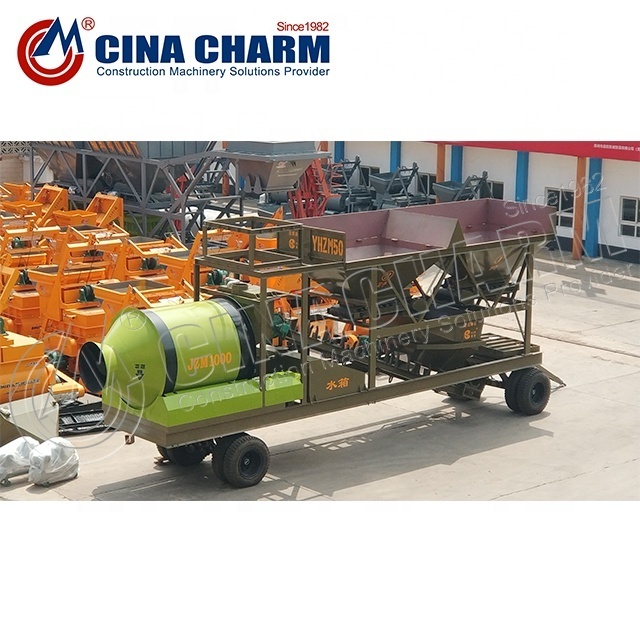 Factory Prices Yhzm25 Mobile Mixing small Cement Concrete Batching Plant for Sale