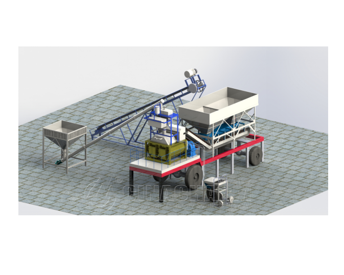 Factory Prices Yhzm25 Mobile Mixing small Cement Concrete Batching Plant for Sale