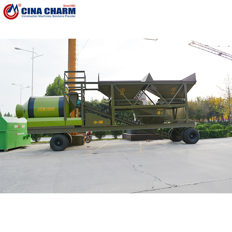 Factory Prices Yhzm25 Mobile Mixing small Cement Concrete Batching Plant for Sale