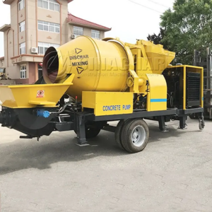 JBS40 diesel engine cement mixer pump mobile concrete mixer machine price diesel concrete pumps 40m3/h Concrete Mixer Truck