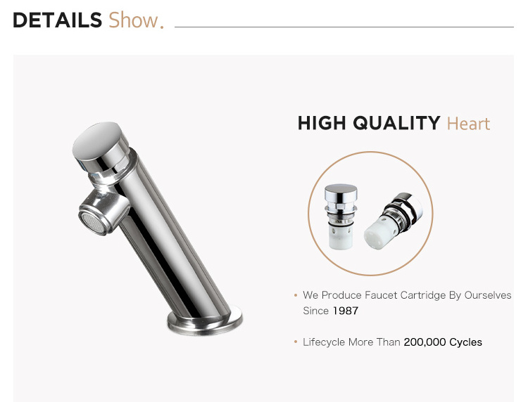 Chaoling 2024 hot- sale high quality brass pablic wash basin water timer faucet