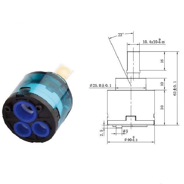 35MM 40MM CERAMIC LOW TORQUE HIGH TORQUE CARTRIDGE WITH OR WITHOUT DISTRIBUTOR FAUCET MIXER CARTRIDGE