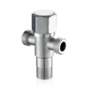 American tap double outlet angle valve two way angle stop valve