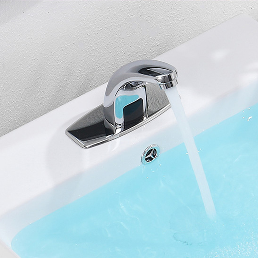 Morden smart Touchless shut off  basin taps luxury bathroom faucet with sensor