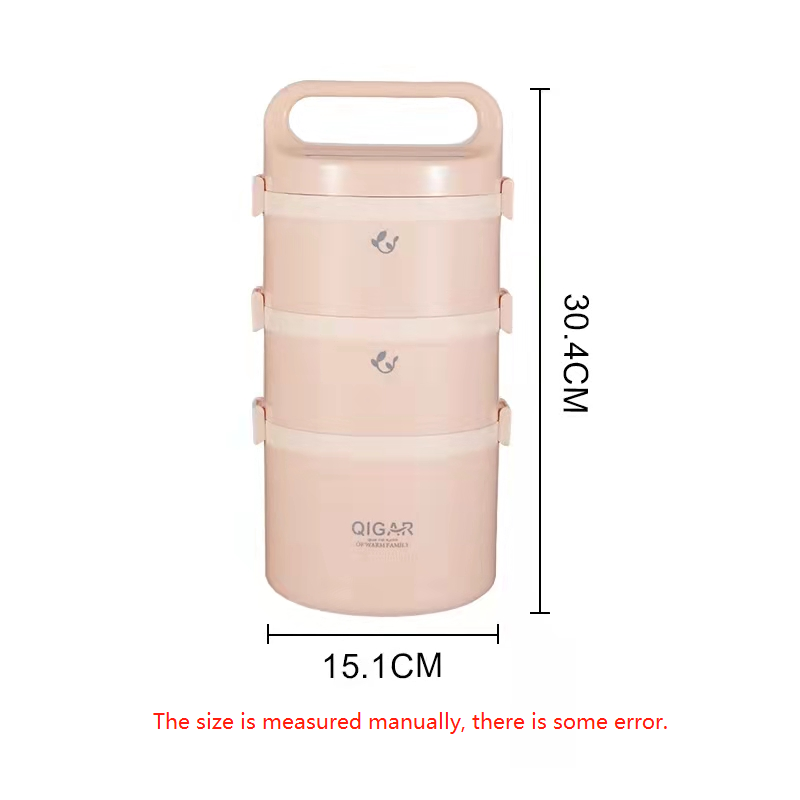 Hot Selling Eco Friendly Bento Box Three Layer Food Lunch Boxes Insulated Stainless Steel lunchbox