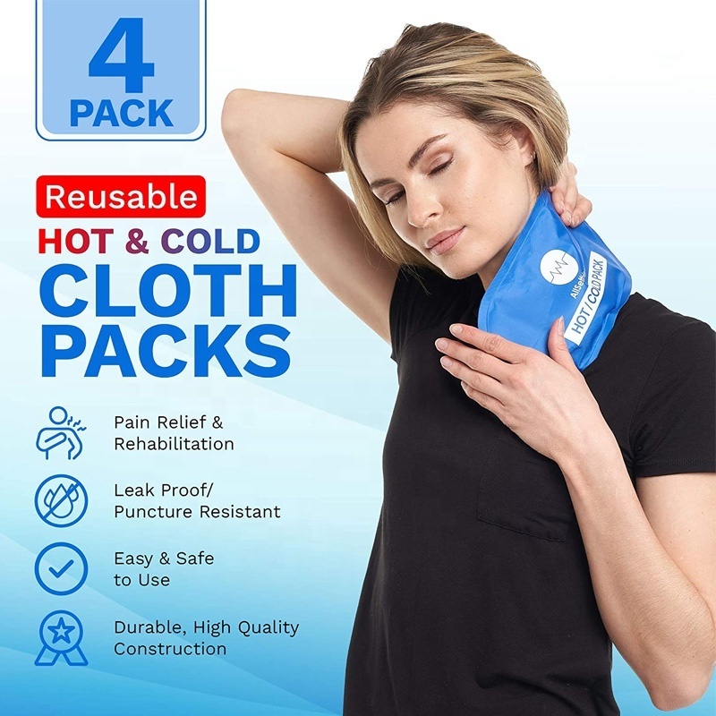 Reusable Hot and Cold Gel Ice Packs for Injuries and Cold Compress