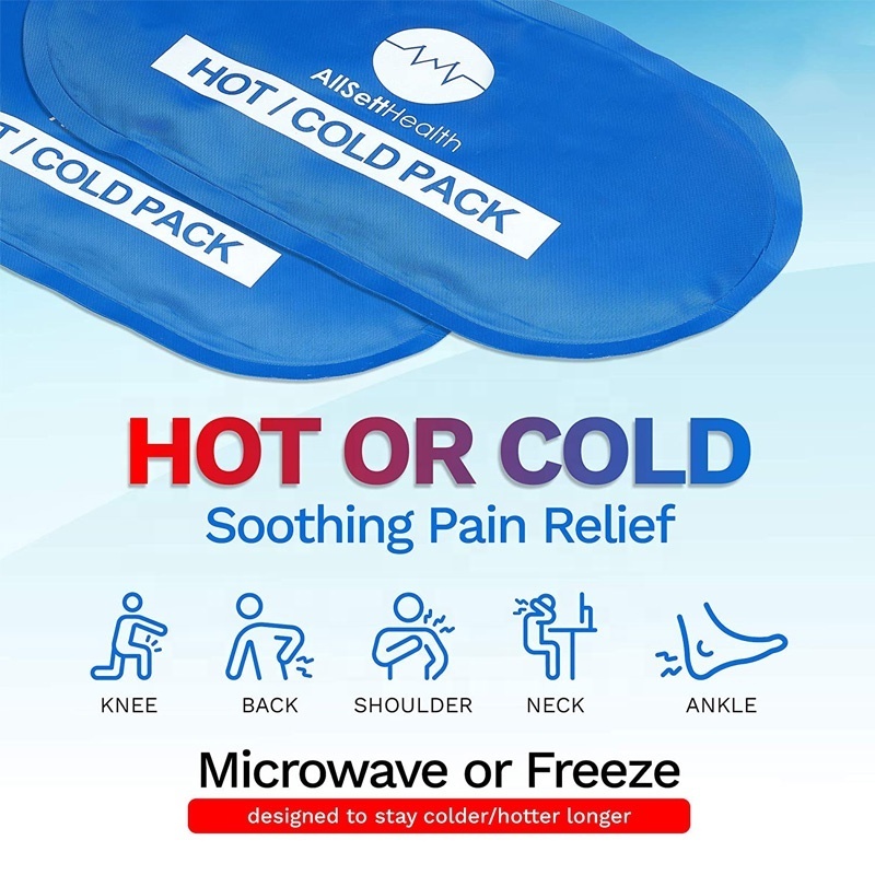 Reusable Hot and Cold Gel Ice Packs for Injuries and Cold Compress