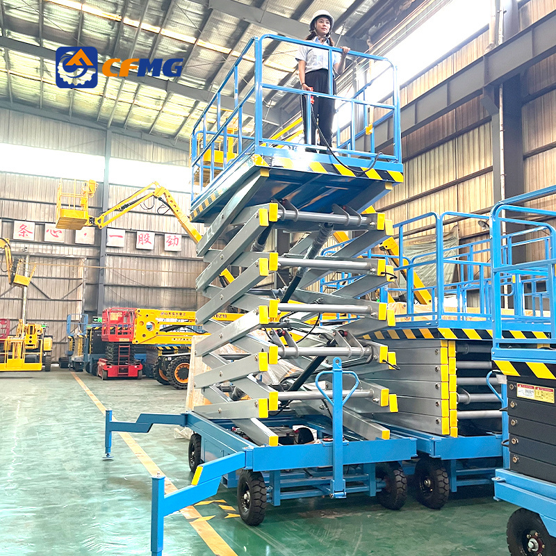 10m 12m 14m 16m 18m 500kg 0.5 ton hydraulic lift table mobile scissor lift platform for window cleaning