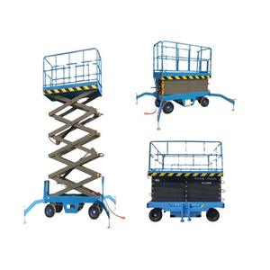 10m 12m 14m 16m 18m 500kg 0.5 ton hydraulic lift table mobile scissor lift platform for window cleaning