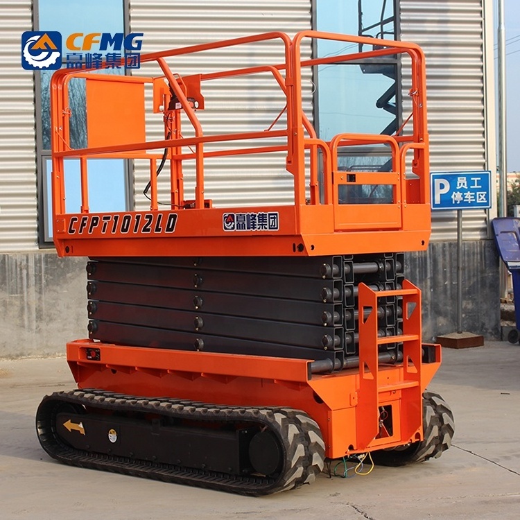 2021 NEW stock 6m 8m 10m 12m 14m CE approved hydraulic lifting platform/tracked scissor lift