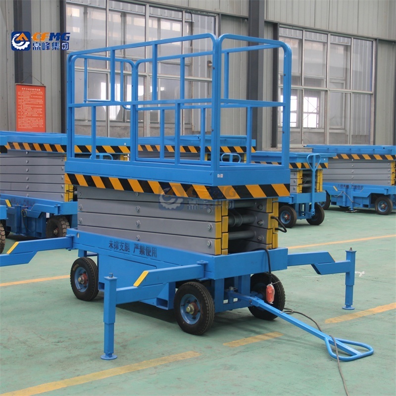 300kg 500kg 1000kg outdoor elevator lift electric lifting scaffolding manual scissor lift platform