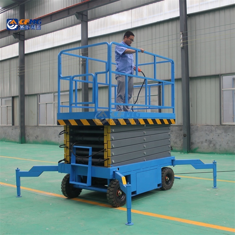 300kg 500kg 1000kg outdoor elevator lift electric lifting scaffolding manual scissor lift platform