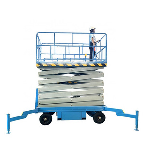 300kg 500kg 1000kg outdoor elevator lift electric lifting scaffolding manual scissor lift platform