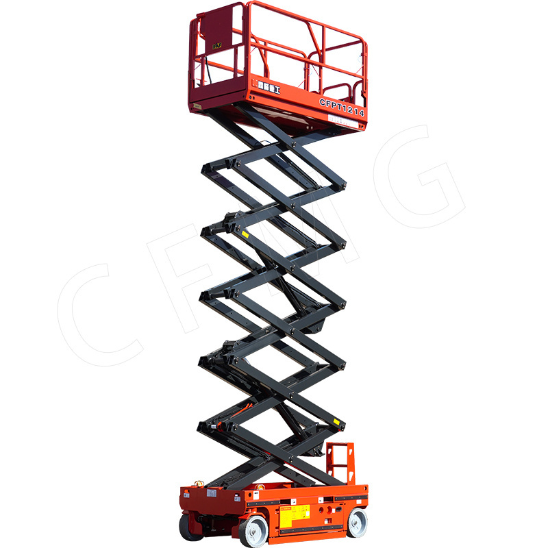 Factory outlet 8 m, 10 m 12 m 14 m self-propelled hydraulic scissor lift overhead working truck