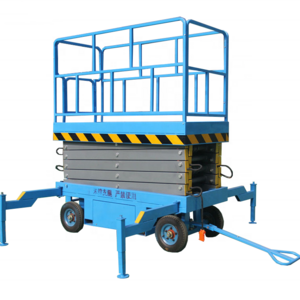 mobile aerial lift hydraulic scissor table lift electric work platform with legs