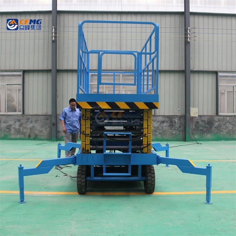 300kg 500kg 1000kg outdoor elevator lift electric lifting scaffolding manual scissor lift platform