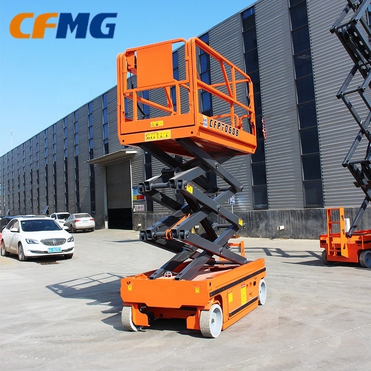 Factory outlet 8 m, 10 m 12 m 14 m self-propelled hydraulic scissor lift overhead working truck