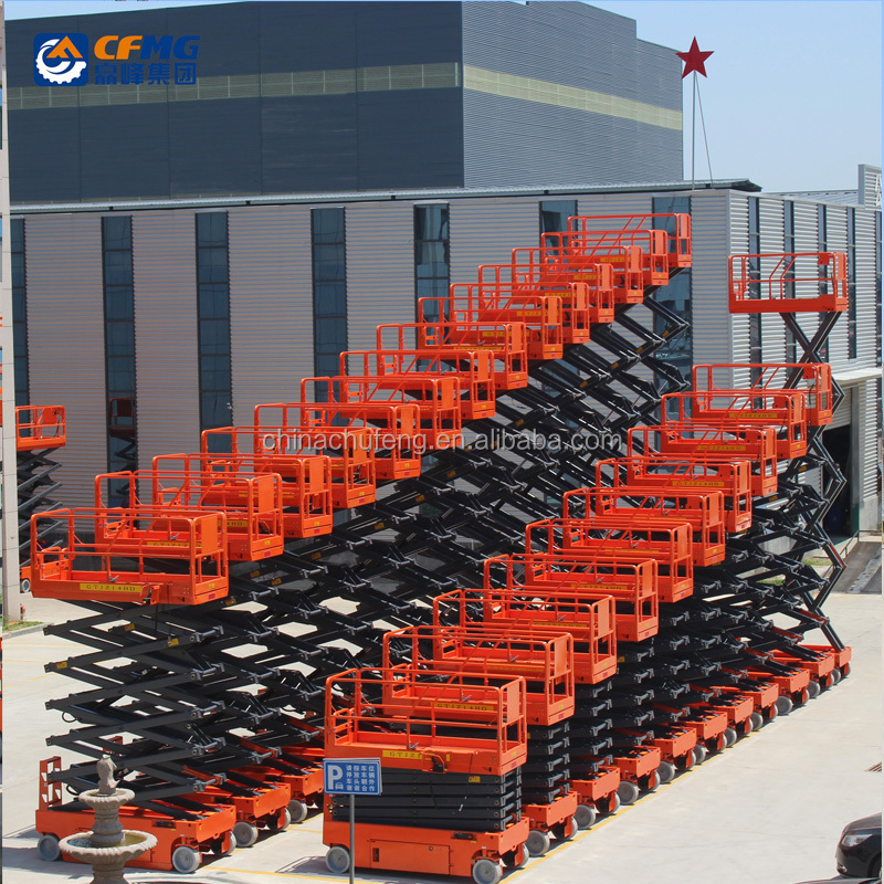 10m Genie JLG Aerial Man Lift  Electric Hydraulic Small Self propelled Scissor Lifts for Sale