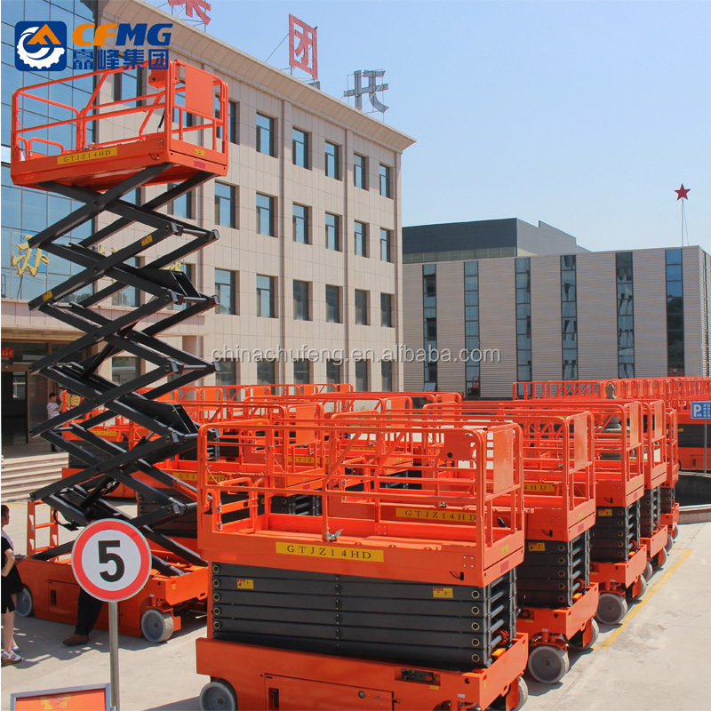 10m Genie JLG Aerial Man Lift  Electric Hydraulic Small Self propelled Scissor Lifts for Sale