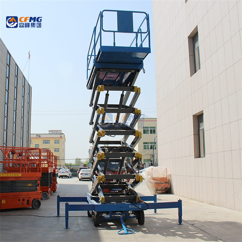 mobile aerial lift hydraulic scissor table lift electric work platform with legs